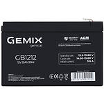 Аккумулятор для ИБП Gemix GB1212, AGM 12В 12Ач - фото