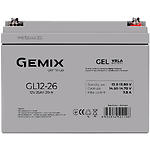 Изображение Аккумулятор к UPS 12В 26Ач Gemix GL12-26, GEL VRLA battery Фото Аккумулятор к UPS 12В 26Ач Gemix GL12-26, GEL VRLA battery