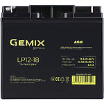Изображение Аккумулятор к UPS 12В 18Ач Gemix LP12-18, AGM Фото Аккумулятор к UPS 12В 18Ач Gemix LP12-18, AGM