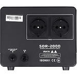 Изображение Стабилизатор Gemix SDR-2000, 1400Вт, два вольтметра, 2 евророзетки, USB #1 Фото Стабилизатор Gemix SDR-2000, 1400Вт, два вольтметра, 2 евророзетки, USB #1