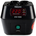 Изображение Стабилизатор Gemix ZVK-1000, 700Вт, вольтметр, 2 евророзетки стабилизации + 2 только фильтрации #1 Фото Стабилизатор Gemix ZVK-1000, 700Вт, вольтметр, 2 евророзетки стабилизации + 2 только фильтрации #1