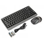 Изображение Клавиатура+мышь A4tech FG1110 Fstyler Wireless, USB, Grey #1 Фото Клавиатура+мышь A4tech FG1110 Fstyler Wireless, USB, Grey #1