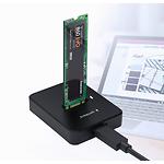 Фото HDD Rack Gembird DD-U3M2 Док-станція, USB Type-C, для M.2 SATA SSD & M.2 NVME SSD #1