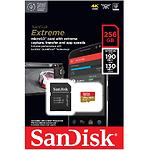 Изображение microSD XC 256 GB SanDisk Extreme C10 UHS-I U3 V30 (SDSQXAV-256G-GN6MA) с SD переходником, R160/W90 #2 Фото microSD XC 256 GB SanDisk Extreme C10 UHS-I U3 V30 (SDSQXAV-256G-GN6MA) с SD переходником, R160/W90 #2
