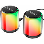 Фото Акустическая система HOCO BS56 Colorful Black (6931474780805) 2x5W, RGB, USB power,AUX,Bluetooth 5.2