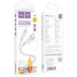 Фото Кабель HOCO X97 Gray (6931474799814) USB/Lightning, 1м, 2.4A, silicone+ABS+alum #2