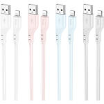 Фото Кабель HOCO X97 Blue (6931474799807) USB/Lightning, 1м, 2.4A, silicone+ABS+alum #1