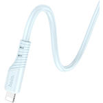 Фото Кабель HOCO X97 Blue (6931474799807) USB/Lightning, 1м, 2.4A, silicone+ABS+alum #2