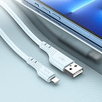 Фото Кабель HOCO X97 Blue (6931474799807) USB/Lightning, 1м, 2.4A, silicone+ABS+alum #3