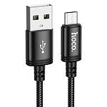 Фото Кабель HOCO X91 Black (6931474788719) USB/Micro-USB, 3м, 2.4A, nylon+TPE+aluminium