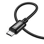 Фото Кабель HOCO X91 Black (6931474788719) USB/Micro-USB, 3м, 2.4A, nylon+TPE+aluminium #4