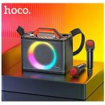 Изображение HOCO BS57 Jenny Black (6931474794666) портативная колонка 25W, 4.8Ah аккум, BT, FM, 2 wifi микрофона #4 Фото HOCO BS57 Jenny Black (6931474794666) портативная колонка 25W, 4.8Ah аккум, BT, FM, 2 wifi микрофона #4
