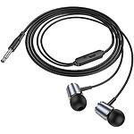 Фото HOCO M108 Spring Metal Gray (6931474797575) наушники вкладыши с микрофоном #2