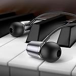 Фото HOCO M108 Spring Metal Gray (6931474797575) наушники вкладыши с микрофоном #3