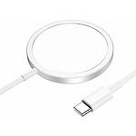 Изображение Беспроводное Wireless ЗУ HOCO CW47 Original series White (6931474795076) 15W magnetic Фото Беспроводное Wireless ЗУ HOCO CW47 Original series White (6931474795076) 15W magnetic