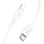 фото Кабель HOCO X87 White (6931474783189) Type-C/Lightning, 1м, 2.4A, silicone
