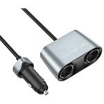 Изображение Автомобильное ЗУ Hoco Z51 Gray (6942007600439) 3*USB-A+2*USB-C+2*Cigarete-in,147W Max, QC3.0, PD 30W #2 Фото Автомобильное ЗУ Hoco Z51 Gray (6942007600439) 3*USB-A+2*USB-C+2*Cigarete-in,147W Max, QC3.0, PD 30W #2