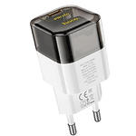 Изображение Сетевое ЗУ Hoco C125A Transparent Black (6931474798336) USB-C, QC3.0, PD 20W #2 Фото Сетевое ЗУ Hoco C125A Transparent Black (6931474798336) USB-C, QC3.0, PD 20W #2
