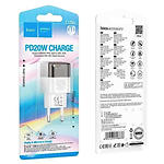 Изображение Сетевое ЗУ Hoco C125A Transparent Black (6931474798336) USB-C, QC3.0, PD 20W #3 Фото Сетевое ЗУ Hoco C125A Transparent Black (6931474798336) USB-C, QC3.0, PD 20W #3