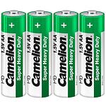 Фото Батарейка CAMELION R6P-SP4G Super Heavy Duty Green AA (4260033156457) 4шт/shrink