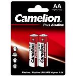 фото Батарейка CAMELION LR6-BP2 Plus Alkaline Red AA (4260033150035) 2шт/blister