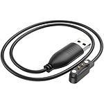 Фото Кабель HOCO Y5/Y6/Y7/Y8 Black (6931474760838) USB/Smart watch charging, 1м, зарядка смарт-часов