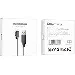 Фото Кабель HOCO Y5/Y6/Y7/Y8 Black (6931474760838) USB/Smart watch charging, 1м, зарядка смарт-часов #2