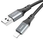 Фото Кабель HOCO X92 Black (6931474788757) USB/Lightning, 3м, 2.4A, 20W, nylon+TPE+aluminium #2