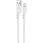 Фото Кабель HOCO X97 Grey (6931474799852) USB/Micro-USB, 1м, 2.4A, 20W, silicone+ABS+alum