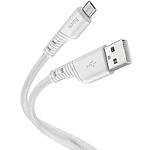 Фото Кабель HOCO X97 Grey (6931474799852) USB/Micro-USB, 1м, 2.4A, 20W, silicone+ABS+alum #1