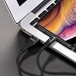 Фото Кабель HOCO U76 Black (6931474716705) USB/Lightning, 1.2м, 2A, TPE+nylon, magnetic #4