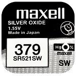 Батарейка MAXELL Silver Oxide Watch 18293000 SR521SW / 379 (4902580132194) 1шт/blister - фото