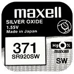 Батарейка MAXELL Silver Oxide Watch 18290100 SR920SW / 371 (4902580132361) 1шт/blister - фото