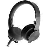 Изображение Logitech Zone Wireless Teams Graphite (981-000854) Bluetooth наушники с микрофоном Фото Logitech Zone Wireless Teams Graphite (981-000854) Bluetooth наушники с микрофоном