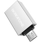 Фото Переходник BOROFONE BV2 micro-USB male на USB-A 3.0 female, OTG #1