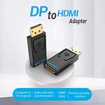 Фото Переходник Vention (HBKB0) Adapter Black, DisplayPort Male to HDMI Female, 1080p FHD #3