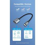 Фото Переходник Vention (CCWHB) Adapter Grey 0.15м, USB2.0 Type-C Male -> USB-A Female #7