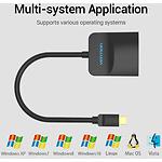 Изображение Переходник Vention (HBCBB) Adapter Black 0.15м, Mini-DP Male to HDMI Female v1.4 1080P #3 Фото Переходник Vention (HBCBB) Adapter Black 0.15м, Mini-DP Male to HDMI Female v1.4 1080P #3