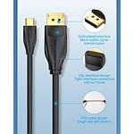 Фото Кабель Vention (CGYBH) 2м, Black, USB-C/DisplayPort, 8K UHD 4320p #5