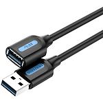 Кабель USB Vention (CBHBH) 2м, black, USB 3.0 AM/AF, PVC - фото
