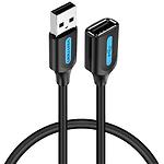 Фото Кабель Vention (CBIBI) 3м, black, USB 2.0 AM/AF, PVC