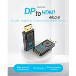 Изображение Переходник Vention (HBMB0) Adapter Black, DisplayPort Male to HDMI Female, 4K UHD #2 Фото Переходник Vention (HBMB0) Adapter Black, DisplayPort Male to HDMI Female, 4K UHD #2