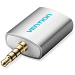 Изображение Звуковой переходник Vention (BDAW0) Silver, 3.5мм 4pin папа / 2*3.5мм мама 3pin стерео mic+phone #1 Фото Звуковой переходник Vention (BDAW0) Silver, 3.5мм 4pin папа / 2*3.5мм мама 3pin стерео mic+phone #1