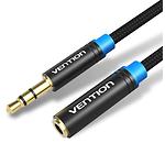 Изображение Кабель Vention (VAB-B06-B300-M), Black Extension audio cable 3м, 3.5мм 3pin джек/3.5мм 3pin гнездо Фото Кабель Vention (VAB-B06-B300-M), Black Extension audio cable 3м, 3.5мм 3pin джек/3.5мм 3pin гнездо