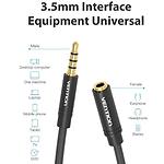 Изображение Кабель Vention (VAB-B06-B300-M), Black Extension audio cable 3м, 3.5мм 3pin джек/3.5мм 3pin гнездо #2 Фото Кабель Vention (VAB-B06-B300-M), Black Extension audio cable 3м, 3.5мм 3pin джек/3.5мм 3pin гнездо #2