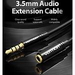 Изображение Кабель Vention (VAB-B06-B300-M), Black Extension audio cable 3м, 3.5мм 3pin джек/3.5мм 3pin гнездо #4 Фото Кабель Vention (VAB-B06-B300-M), Black Extension audio cable 3м, 3.5мм 3pin джек/3.5мм 3pin гнездо #4