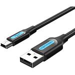 Фото Кабель Vention (COMBF) 1м, black, USB 2.0 AM/mini-B USB, PVC