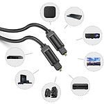 Фото Кабель Vention (BAEBF) 1м, Black, Toslink Fiber Optic Audio Cable, PVC #5