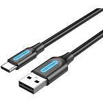 Фото Кабель Vention (COKBF) 1м, black, USB 2.0 AM/Type-C