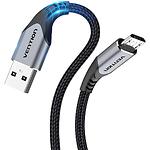 Фото Кабель Vention (COAHG) 1.5м, USB 2.0 AM/micro-USB, 3A, Gray Aluminum Alloy #1
